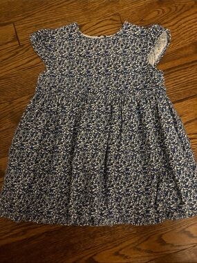 EPK liberty floral blue Corduroy baby dress